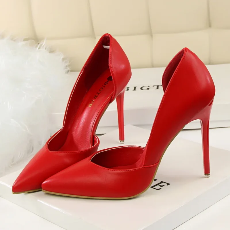 Women’s Stiletto Leather Pumps - Image 4
