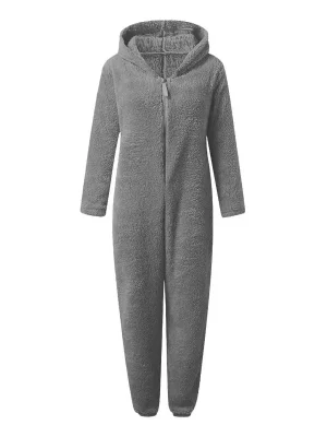 Women’s Hooded Thick Full-Length Jumpsuit