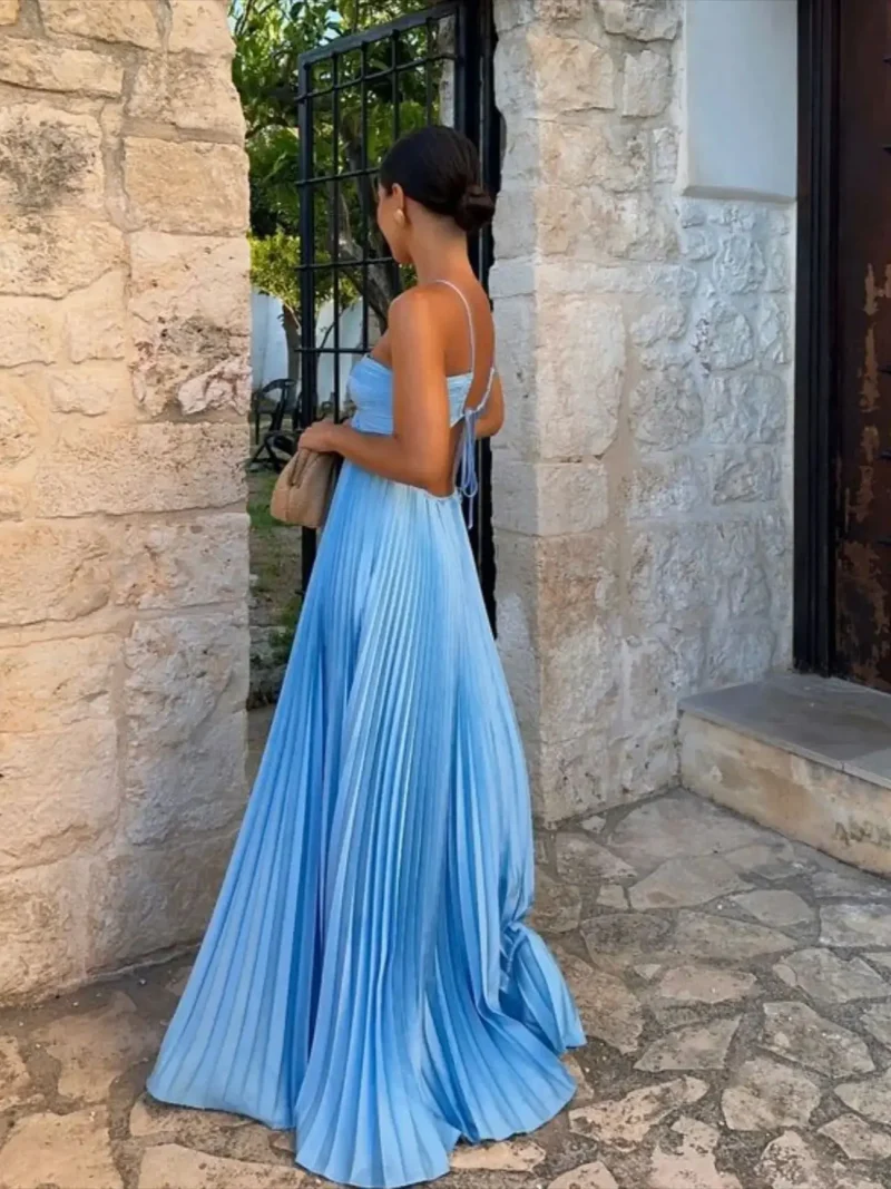 Women’s Summer Halter Maxi Dress 2025 - Image 2
