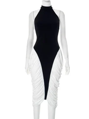 Sleeveless Elegant Midi Dress