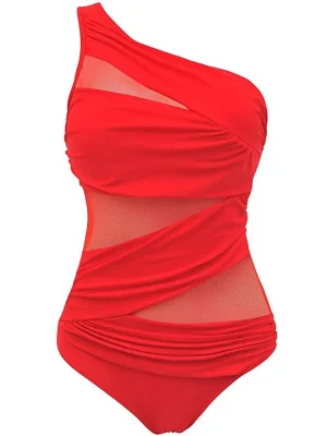 Mesh Cut Out Bodysuit Bikini Sexy Thong Swimwear