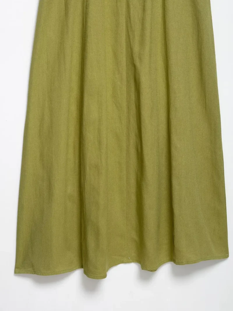 Women’s Summer Square Neck Dress with Front Buttons - Image 6