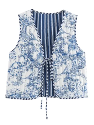 Women's Tie-Up Waistcoat