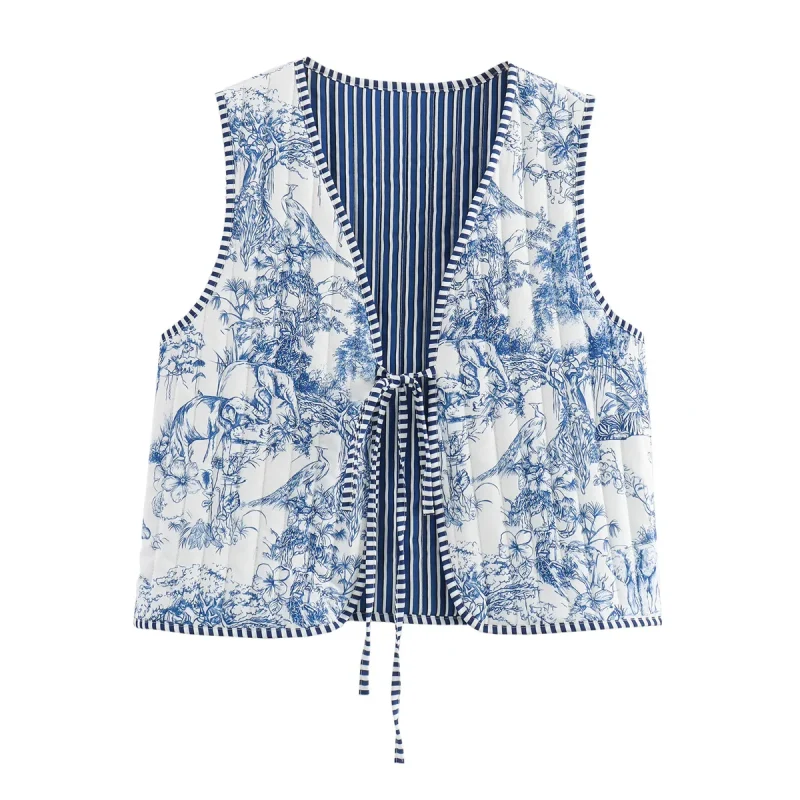 Women's Tie-Up Waistcoat