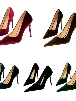 Women’s Vintage Velvet Heels