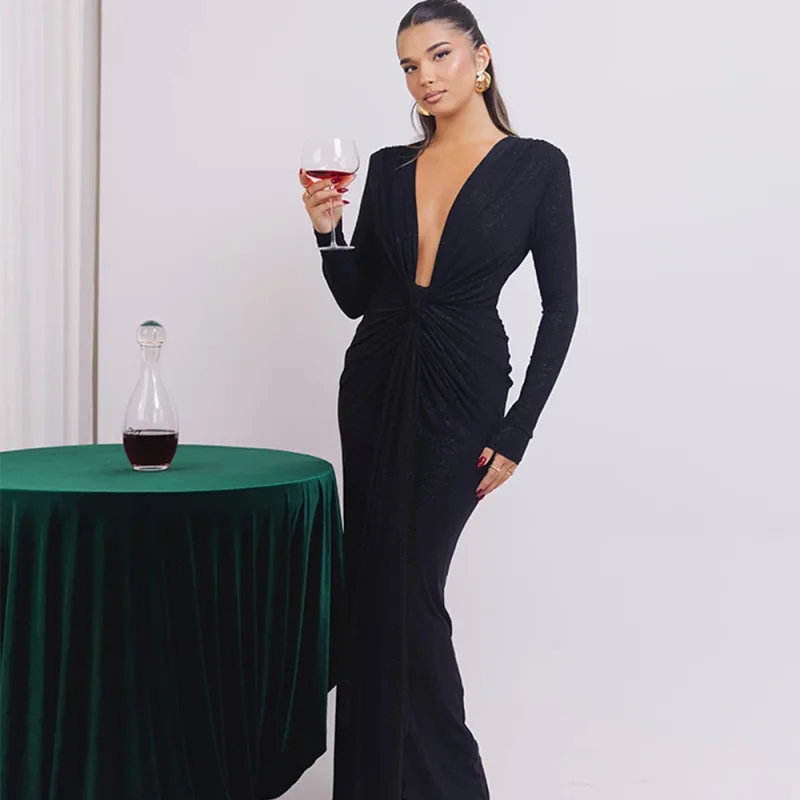 Sparkle Ruched Party Dress - Image 4