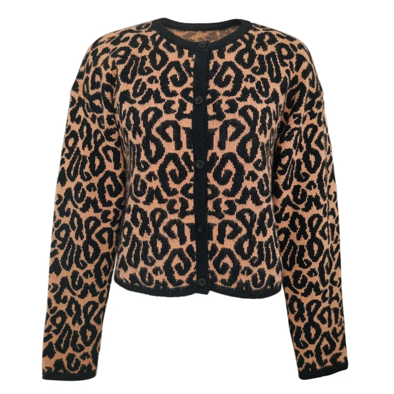 Women's Loose Fit Leopard Sweater