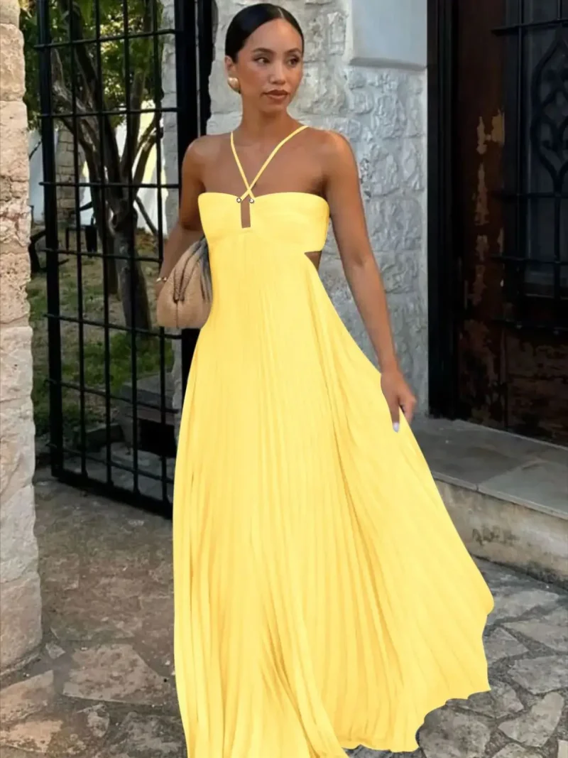 Women’s Summer Halter Maxi Dress 2025 - Image 3