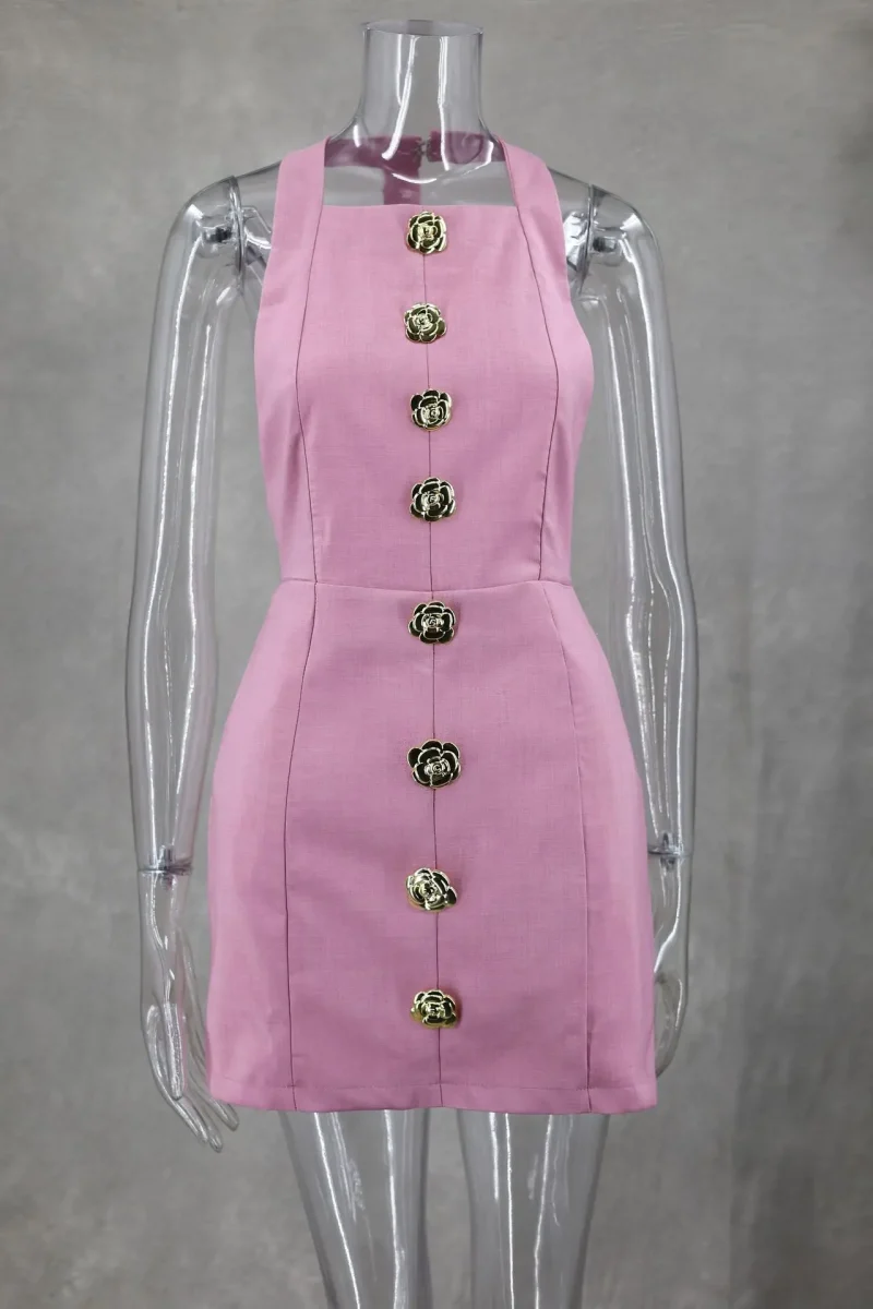 Slim Fit Hollow Out Party Dress - Image 5