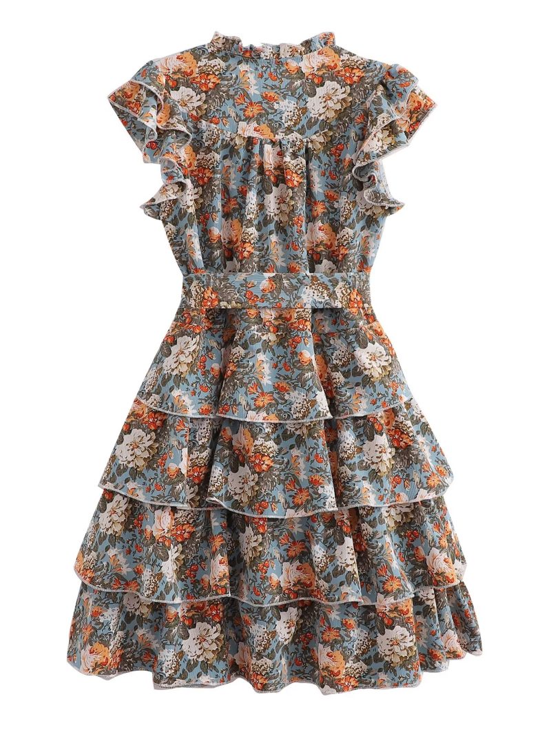 Summer Ruffled Multi-Layer A-Line Dress - Image 2