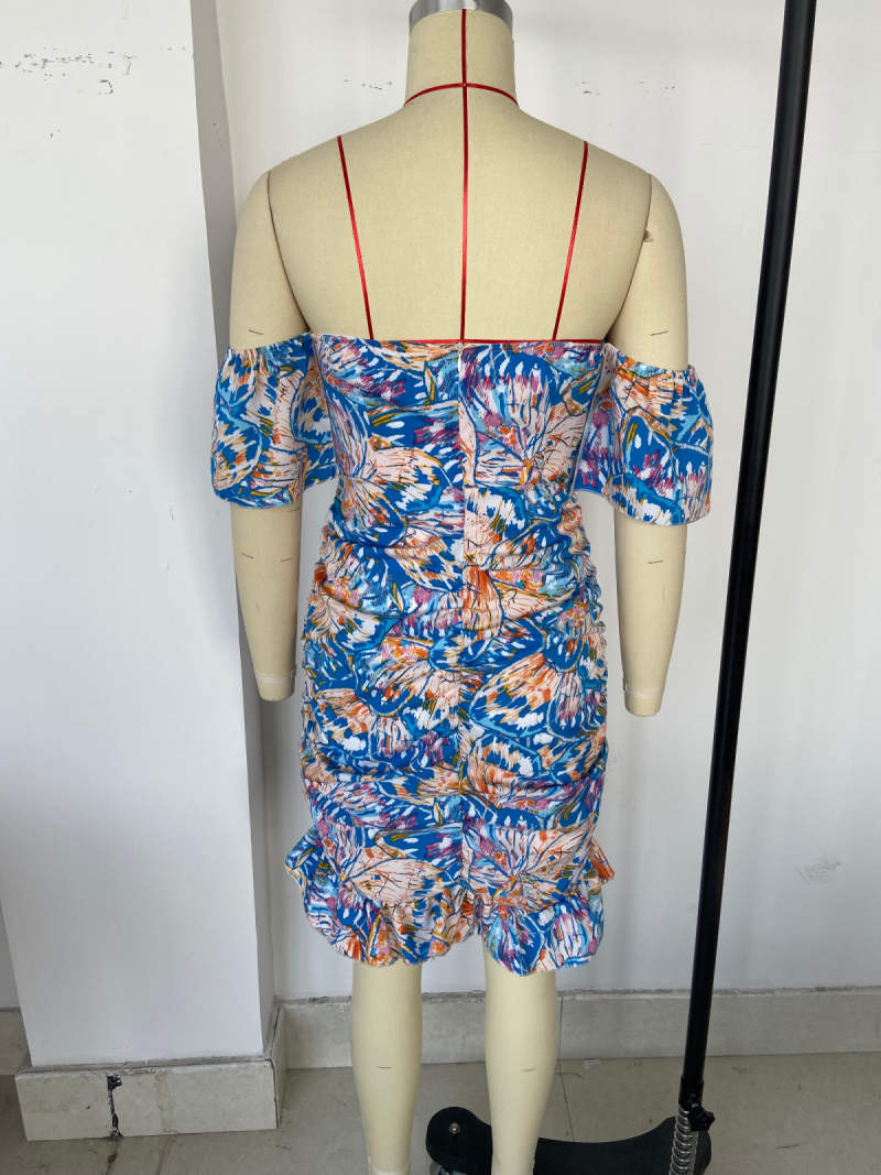 Women’s Sheath Dress with Floral Print Style - Image 3