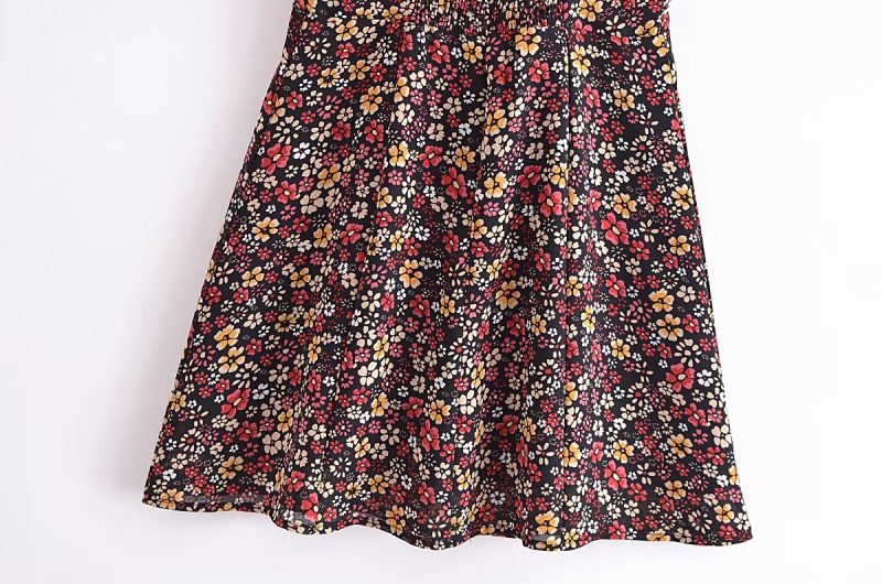 Summer Floral Waist-Controlled Slim Holiday Dress - Image 3