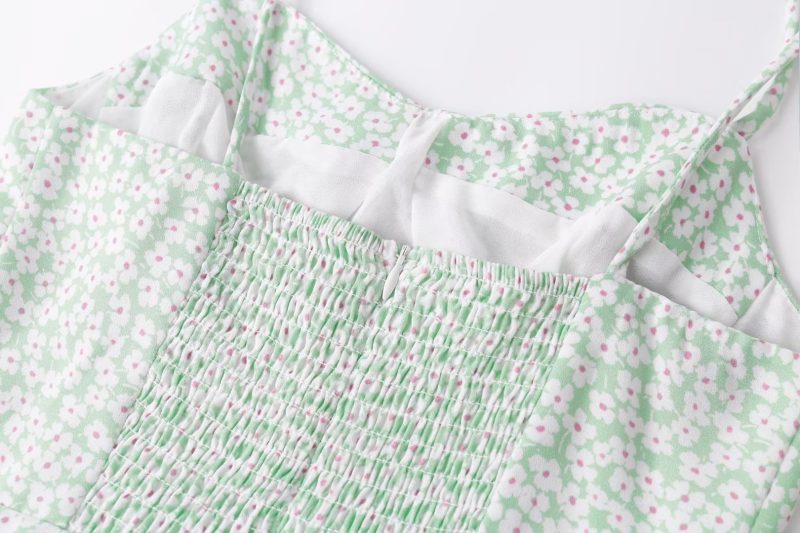 Sweet Spring Printed A-Line Suspender Dress - Image 2