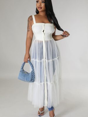 Women’s Summer Casual High-Grade Suspender Dress
