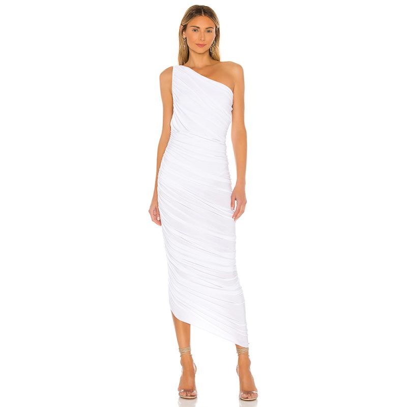 Sleeveless Sheath Shoulder Maxi Dress for Summer