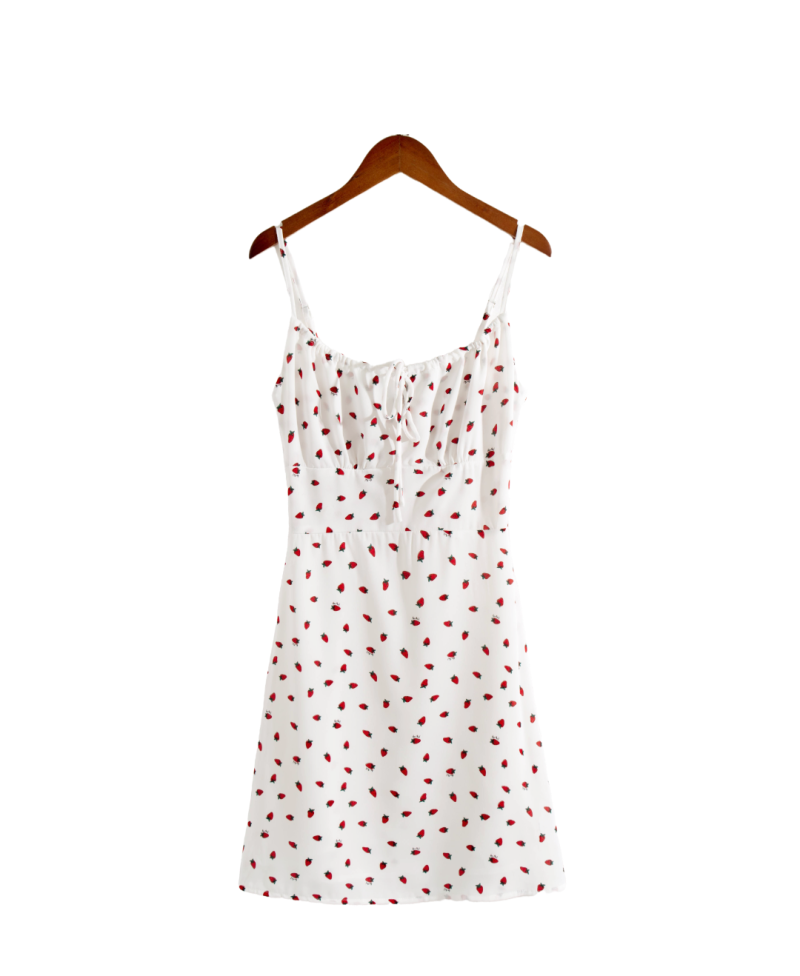 Cute Strawberry Dress with Cottagecore Charm