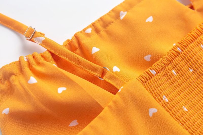 Lace-Up Chest Floral Dress for Summer Vacations - Image 3