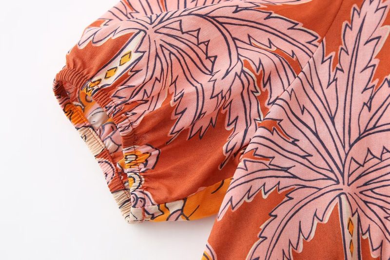 Summer Elegant Printed Midi Dress for Women - Image 2