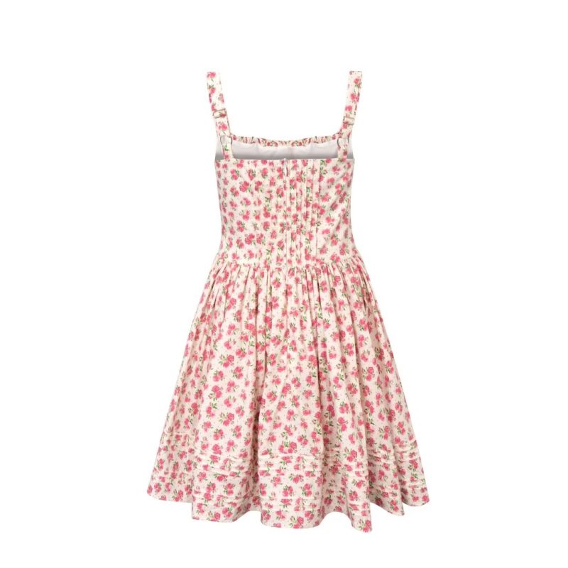 Delicate Floral Summer Dress with Slip Style - Image 2