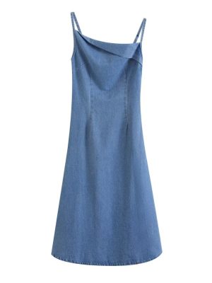 Summer Sleeveless Sling Cinched Bodycon Dress