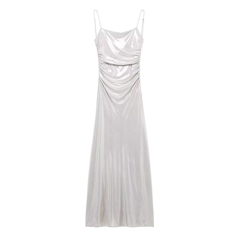 Women’s Elegant Pleated Dress for Spring Summer - Image 2