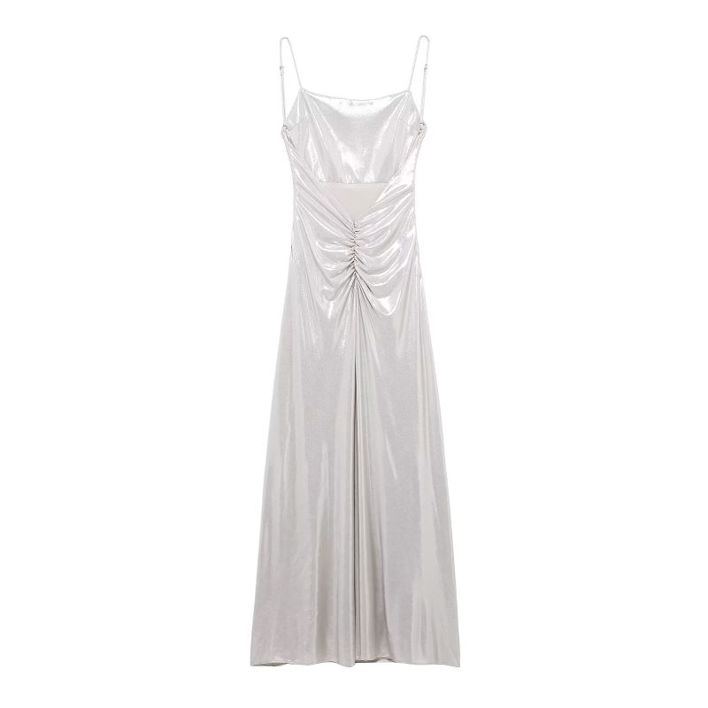 Women’s Elegant Pleated Dress for Spring Summer - Image 3