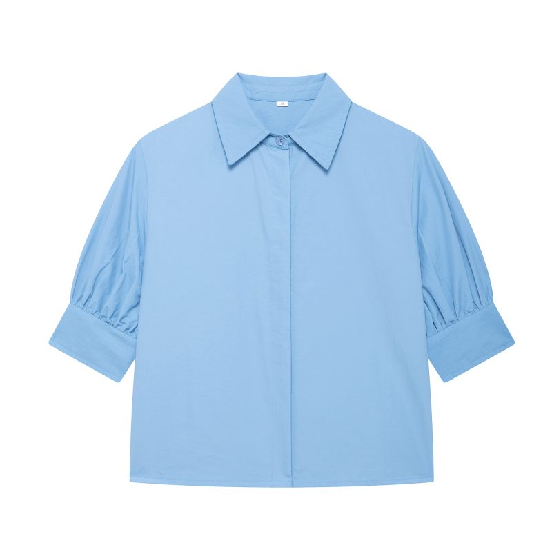 Summer Puff Sleeve Two-Piece Vacation Dress - Image 3