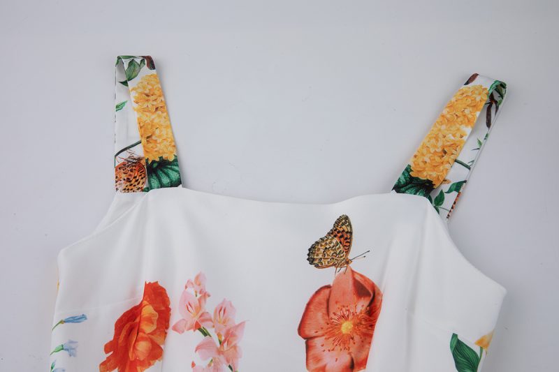 Printed Halter Dress Women’s Summer Vacation Style - Image 3