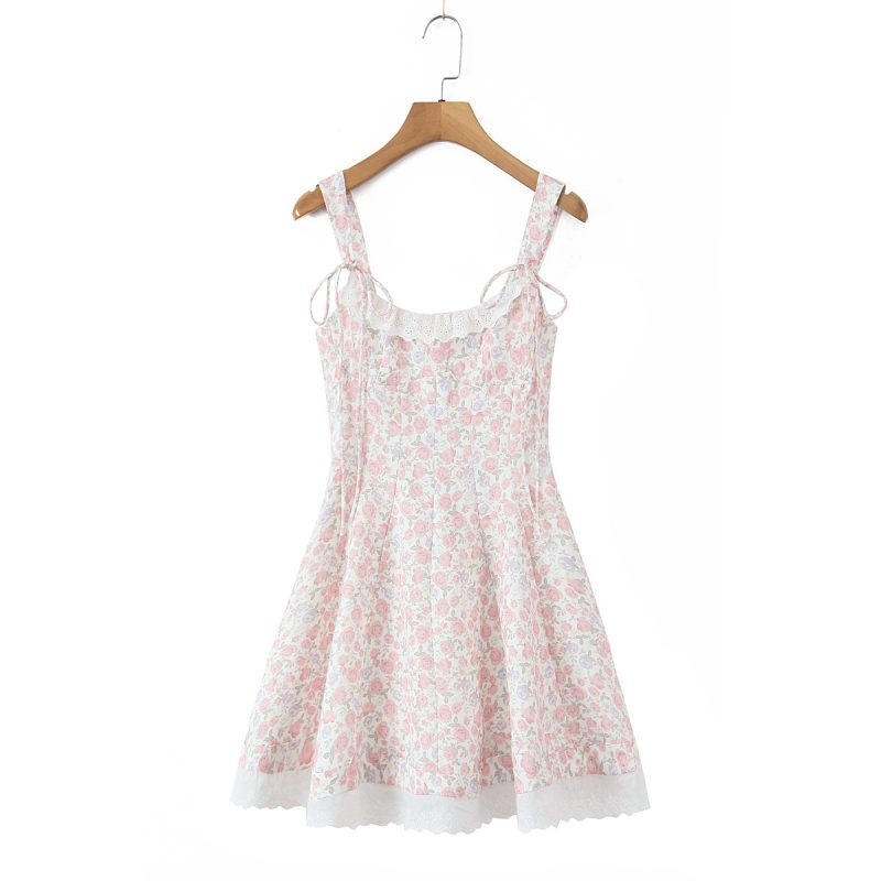 Double Strap Smocked Princess Dress in Pink - Image 2