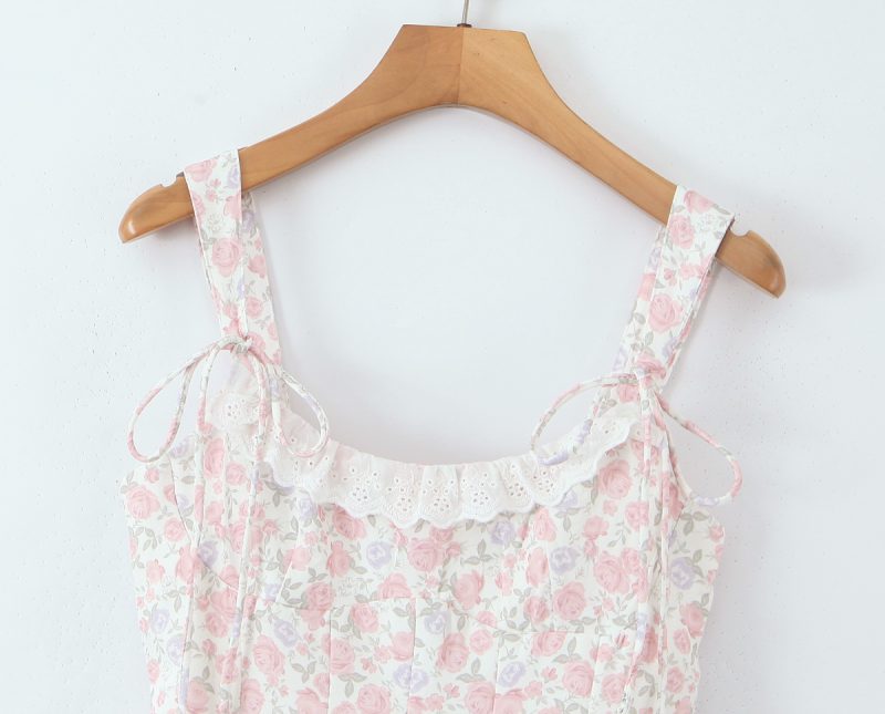Double Strap Smocked Princess Dress in Pink - Image 4