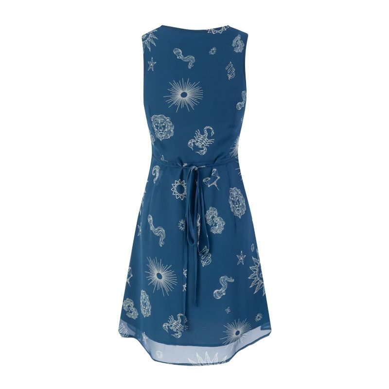 Printed Sleeveless Dress with Slimming Silhouette - Image 2