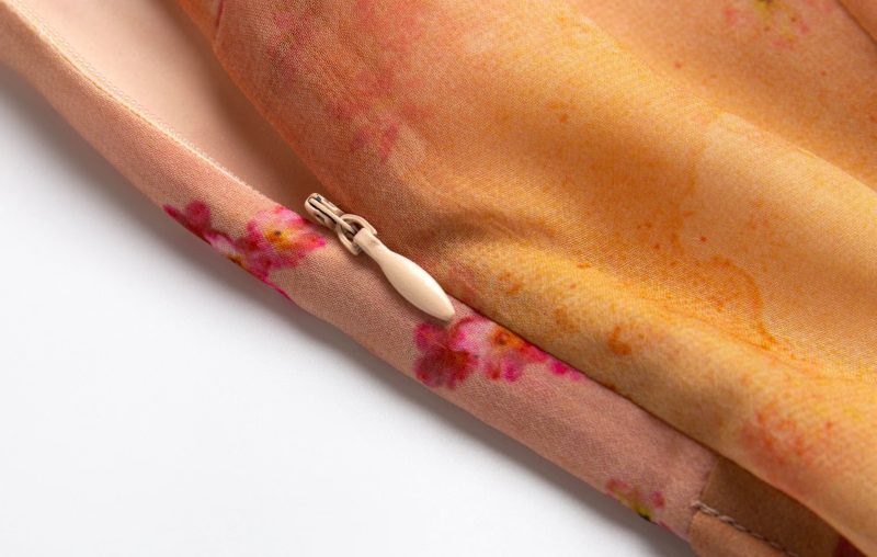 Fitted Waist Dress with Doll Collar Detail - Image 4