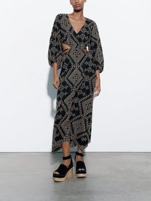 Women’s Spring Summer Dress with Embroidery Detail