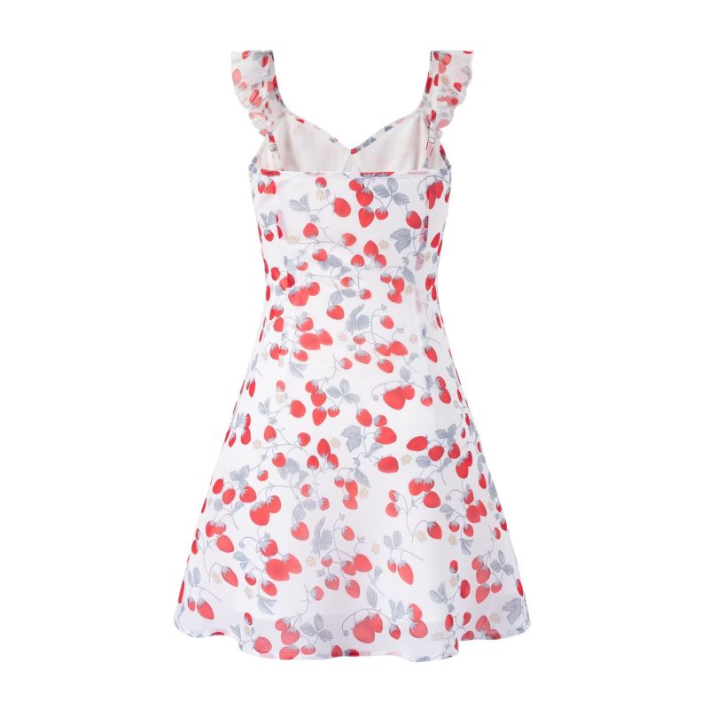 Cool Summer Floral Dress with White Background - Image 3