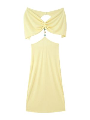 French Inspired Backless Beaded Women’s Evening Dress