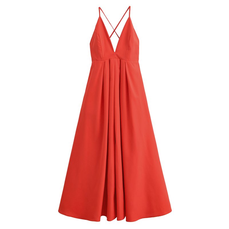 Women’s Spring V-Neck Bow Suspender Dress - Image 3