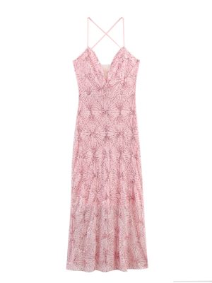 Glamorous Women’s Strapless Sequin Lace-Up Fishtail Dress
