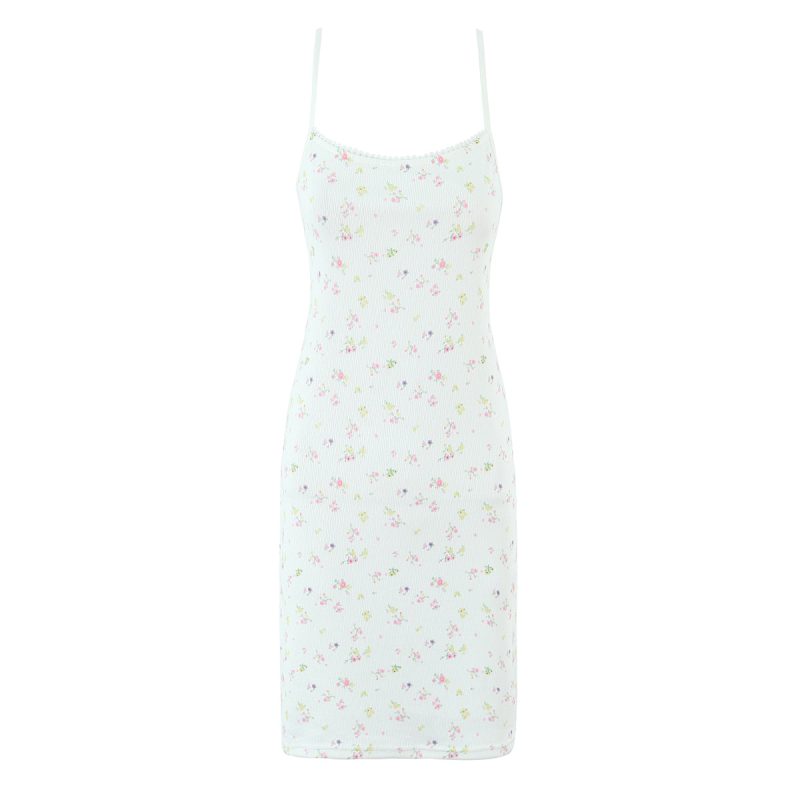 Women’s Summer Camisole Dress with Lace Detail