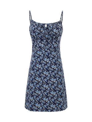 Women’s Backless Summer Dress with Floral Print
