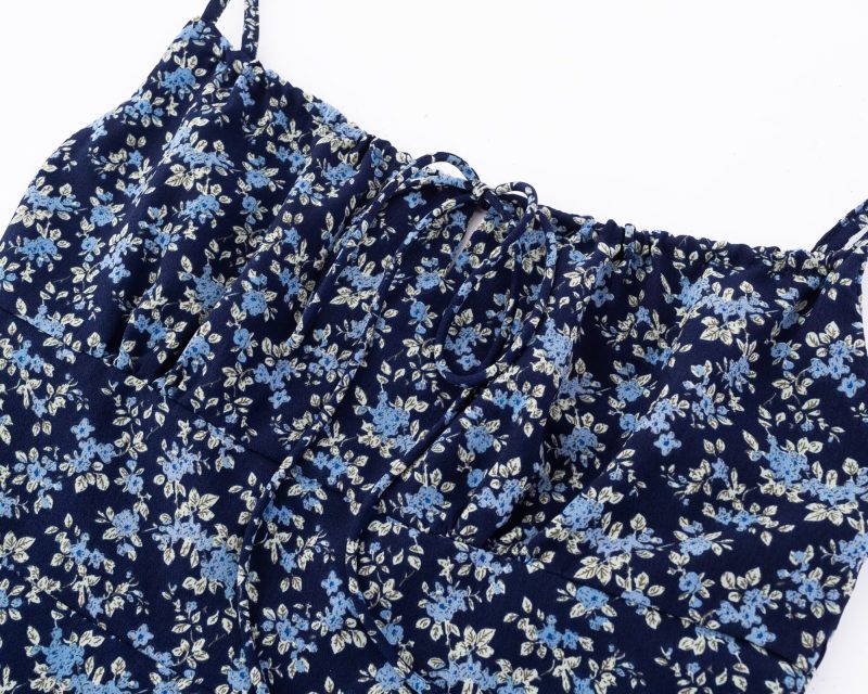 Women’s Backless Summer Dress with Floral Print - Image 4