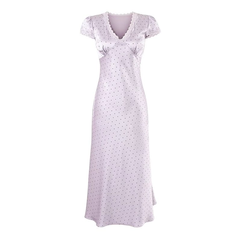 Women’s Retro Polka Dot Lace Midi Dress