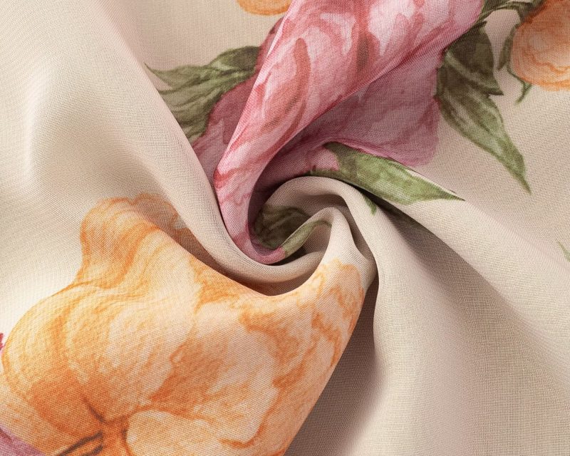 Ruffled Spaghetti Strap Dress with Floral Print - Image 3