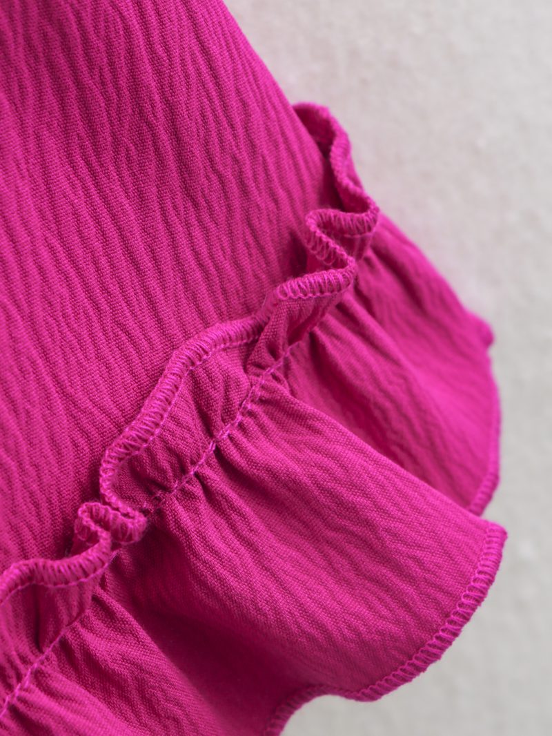 Women’s Summer V-Neck Backless Ruffle Dress - Image 4