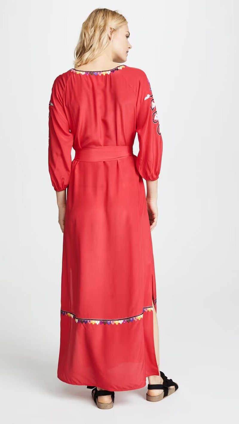 Spring Autumn Embroidered Dress for Women’s Travel - Image 2