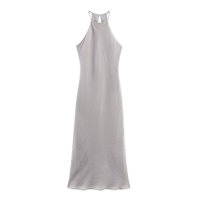 Elegant Summer High-Waist Sling Sheath Dress Women