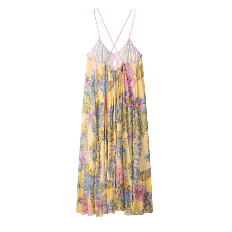 Series Printed Long Length Casual Dress - Image 4