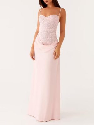 Elegant Lace Stitching Sleeveless Cami Dress