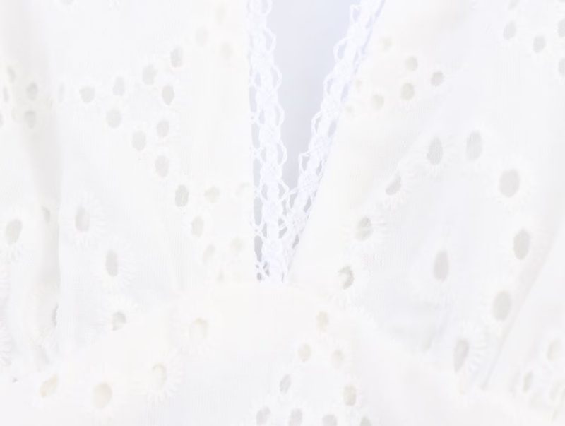 Elegant Embroidered Backless Dress for Summer Women - Image 4
