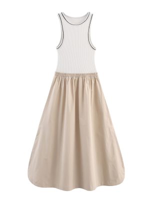 Summer Slim-Fit Sleeveless Arc Dress