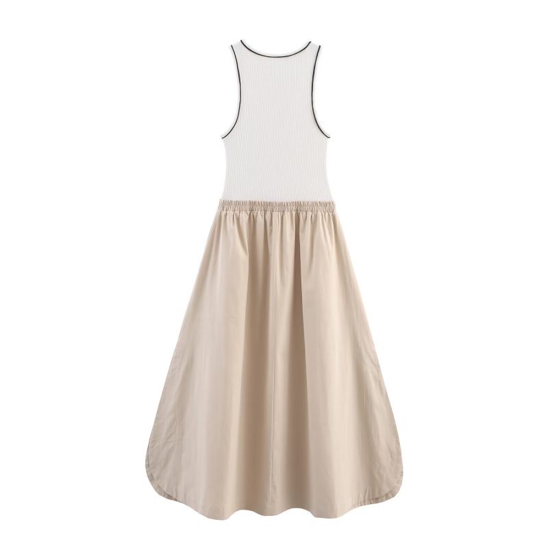 Summer Slim-Fit Sleeveless Arc Dress - Image 2